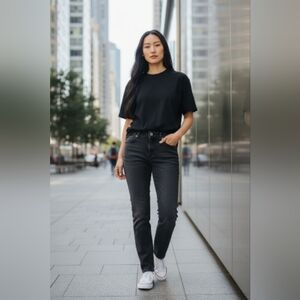 St. John's Bay Women's Black Skinny Jeans Sz 10